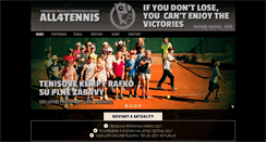 Desktop Screenshot of all4tennis.sk